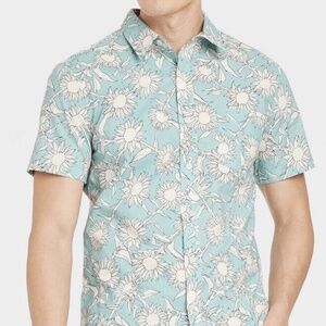 Two for One Goodfellow Mens Button Down Hawaiian Shirts - Size Medium